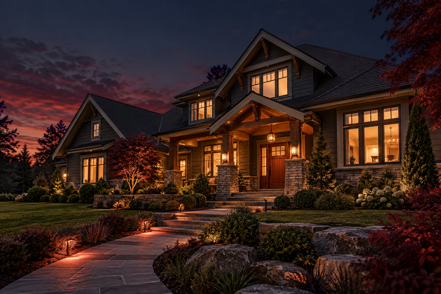 Illustrative home-services website photography